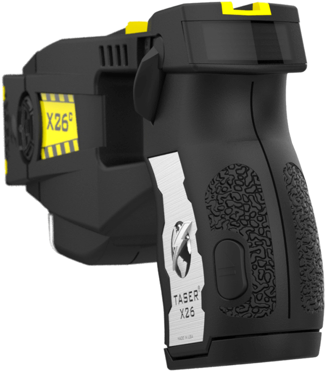 X26c Black Back - Electroshock Weapon (1007x1280), Png Download