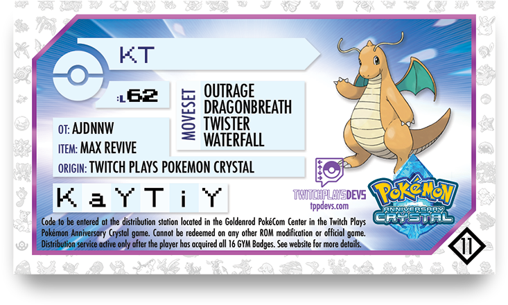 Have A Small Ray Of Sunshine Today - Twitch Plays Pokemon Anniversary Crystalrom (800x454), Png Download