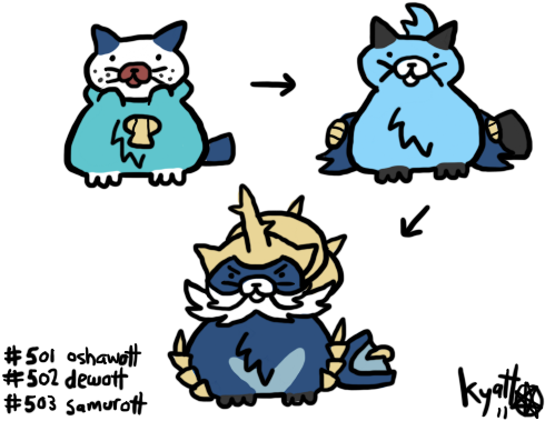 New Impokédex - Oshawott - Car (500x400), Png Download