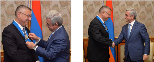 Assembly Co-chair Van Krikorian Awarded Armenia's Medal - Official (632x261), Png Download