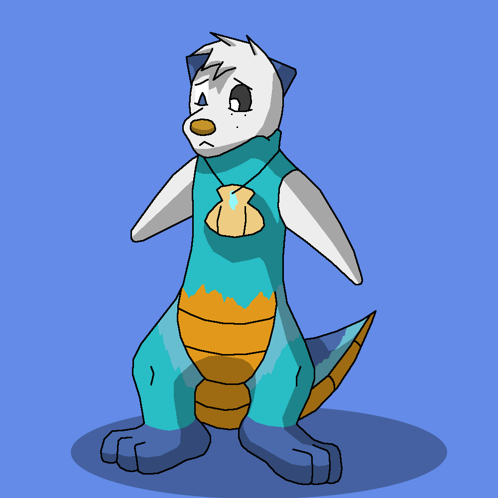 Flamey's Oshawott Transformation Part - Cartoon (1000x1000), Png Download