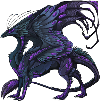 6497206 350 - Sebastian Michaelis As A Dragon (350x350), Png Download