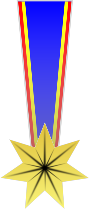 Gold Medal Award Medal Of Honor Ribbon - Askeri Madalya Png (580x750), Png Download