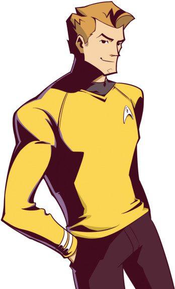 Check Out The Star Trek Art Below And Share Your Thoughts - Captain Kirk Fan Art (465x660), Png Download