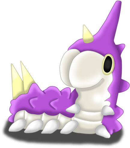Shaun Heng - Purple Wurmple (449x500), Png Download