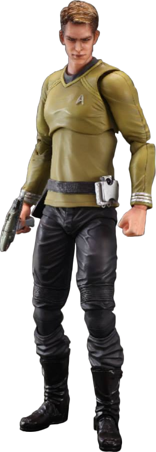 Captain Kirk Play Arts Kai 10" Action Figure - Star Trek - Captain Kirk Play Arts Figure (312x899), Png Download