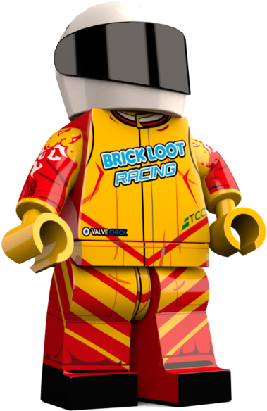 Brick Loot Exclusive Racer Custom Lego® Minifigure - Lego Minifigure (700x700), Png Download