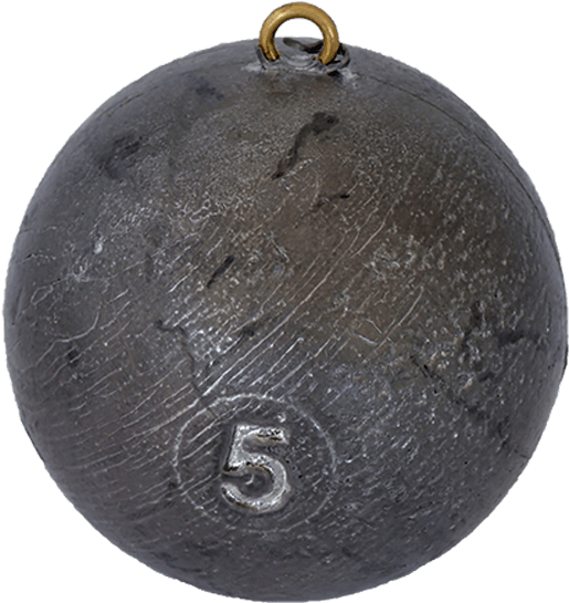 Large Cannonball Sinker - Fishing Sinker (640x640), Png Download