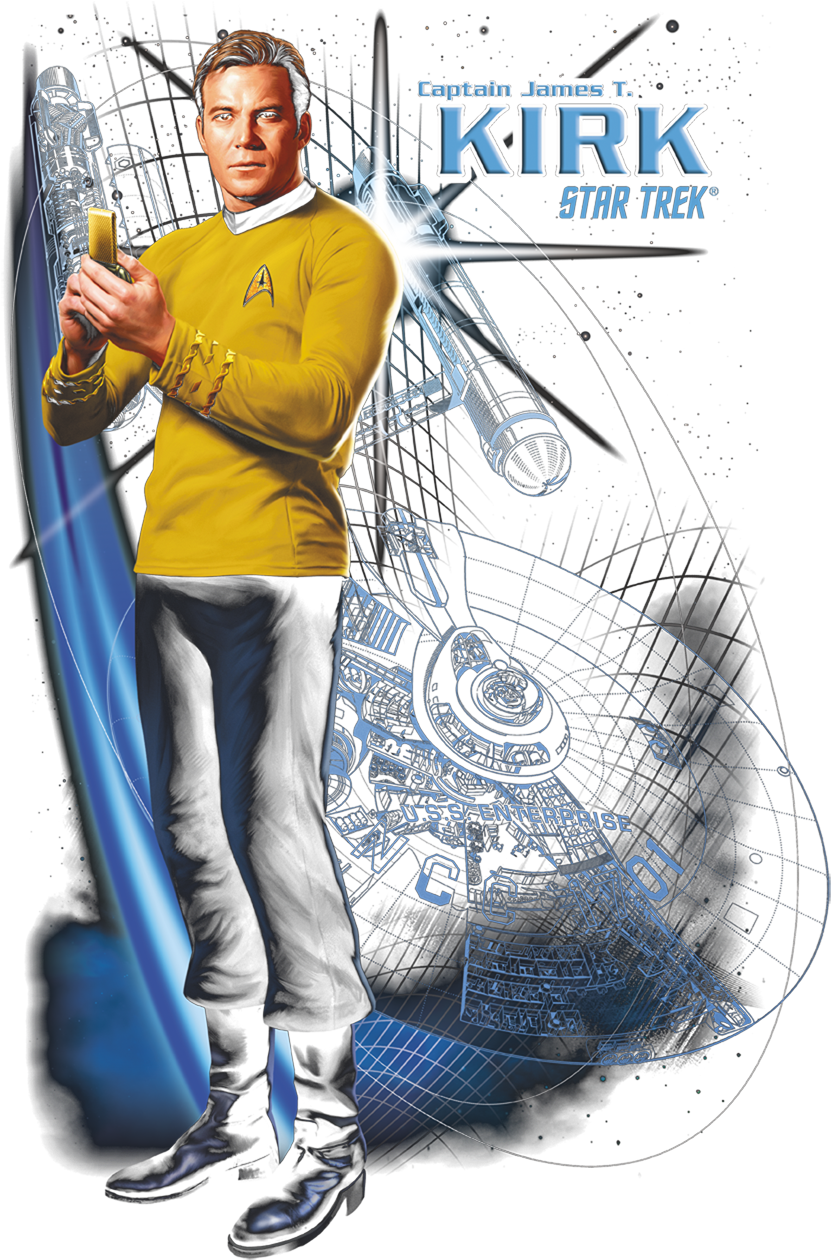 Star Trek Galactic Kirk Men's Ringer T-shirt - Enterprise Cutaway (850x1281), Png Download