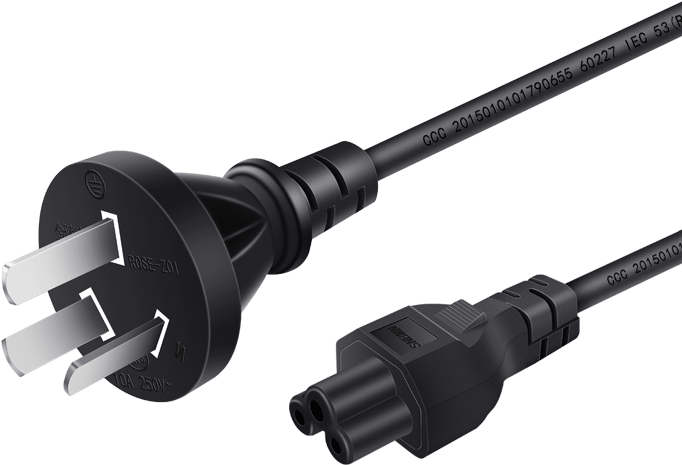 Notebook Power Cord Three-hole Plum Blossom Lenovo - Laptop (800x800), Png Download