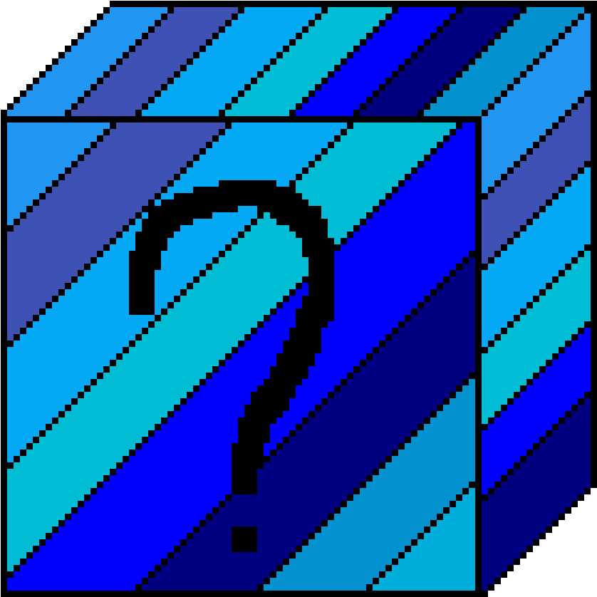 Blue Rainbow Lucky Block - Art (1125x1125), Png Download