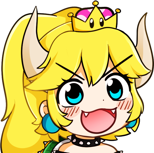 Copy Link - Justfream Bowsette (644x637), Png Download