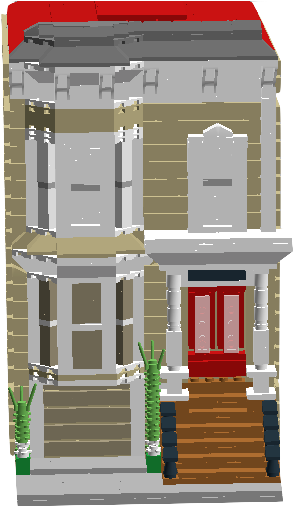 Lego Full House - Architecture (354x513), Png Download