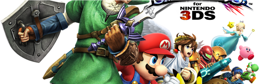 Recommend & Share Super Smash Bros - Super Smash Bros Wii U Png (980x280), Png Download