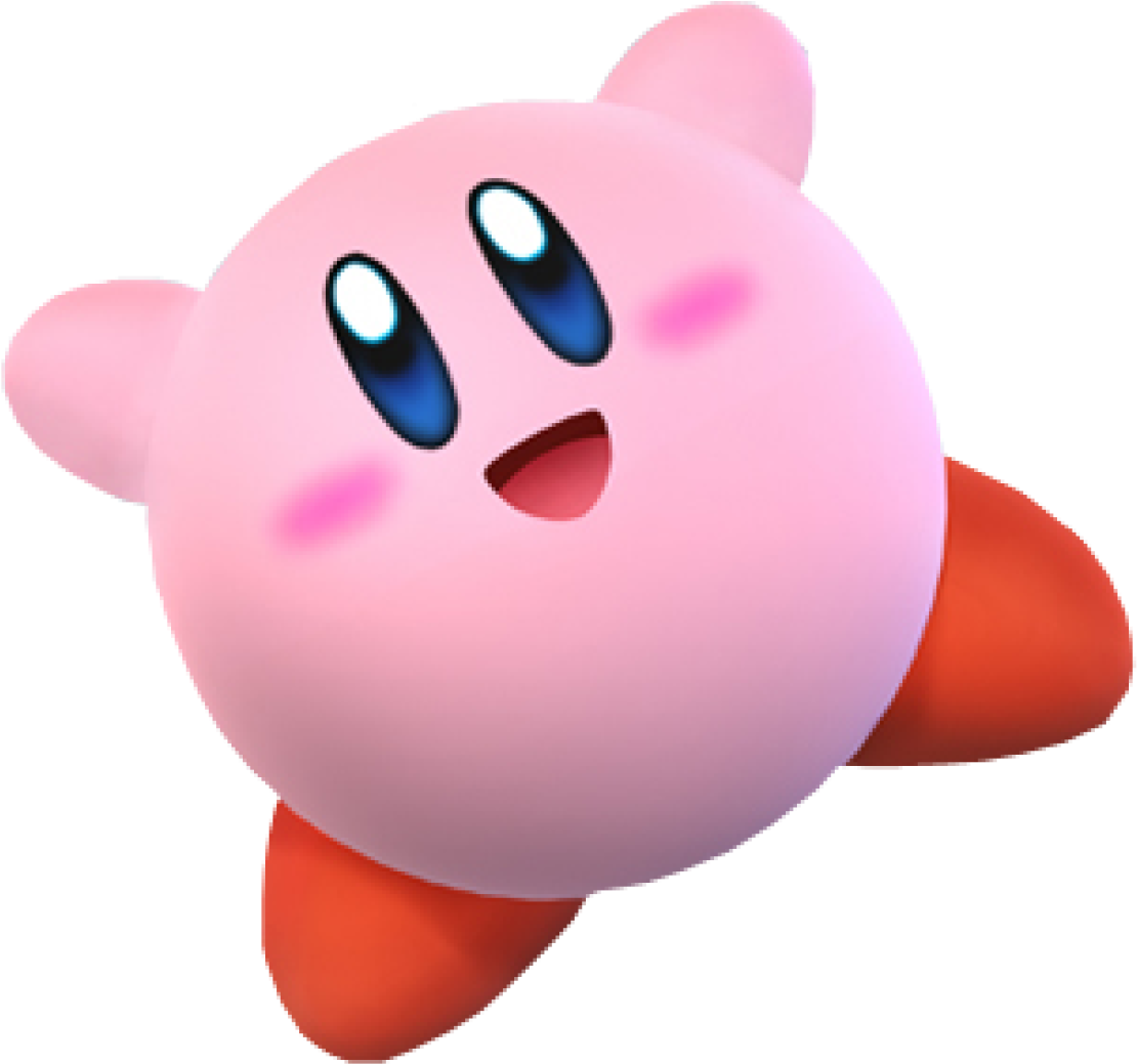 In The Original Smash Bros - Super Smash Bros Brawl Kirby Png (1200x1148), Png Download