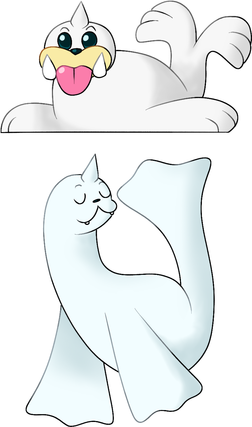Packysart Pokemon Pkmnart Seel Dewgong Packytherobotcat - Cartoon (830x1378), Png Download