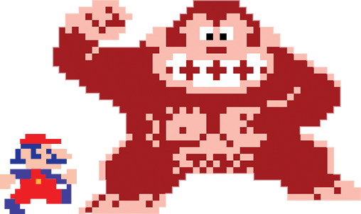 Donkey Kong - Donkey Kong Arcade Sprite (508x302), Png Download
