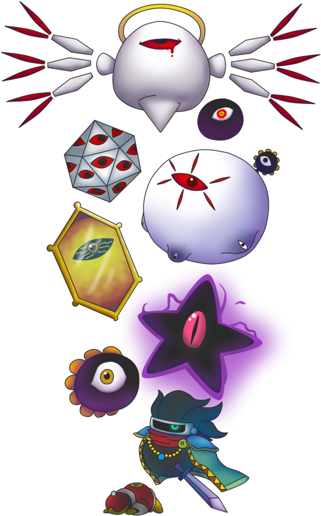 Dark Matter Species By Srpelo On Deviantart - Kirby All Dark Matter (730x1095), Png Download