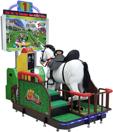Horse Racing Arcade Game - Horse Racing Arcade Game Rental (400x453), Png Download