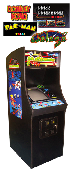 Multi-arcade - Bally Ms Pacman Galaga Multicade Arcade Video Game (310x565), Png Download