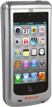 2012 Honeywell International Inc - Honeywell Captuvo - Sl42 Enterprise Sled - Bar Code (412x500), Png Download