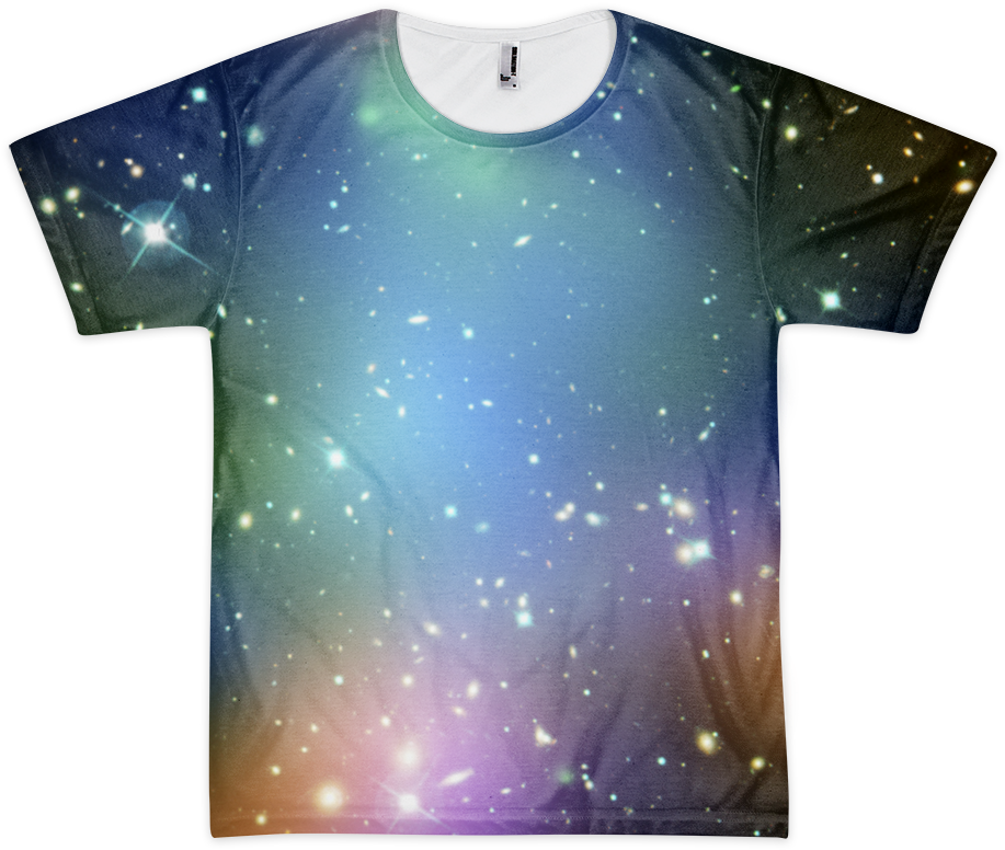 Dark Matter Short Sleeve T-shirt - Milky Way (1000x1000), Png Download
