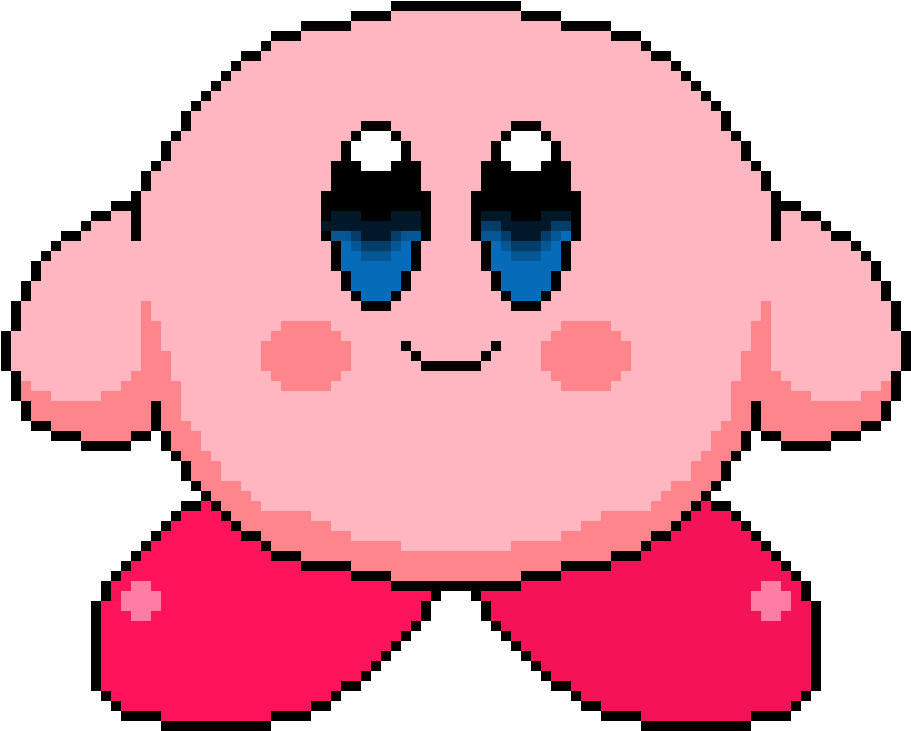 Kirby Pixel Art - Art Kirby (1110x800), Png Download