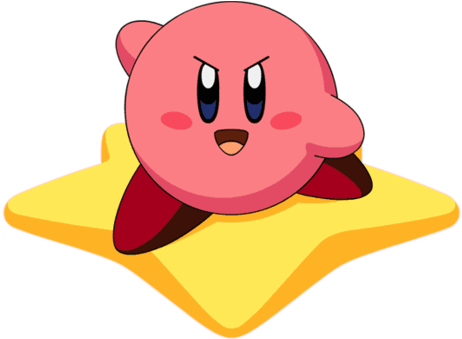 Artwork Estrella Remolque 1 - Kirby On Warp Star (500x343), Png Download