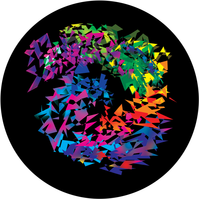 Rainbow Shards - Rainbow Shard Pattern (800x800), Png Download