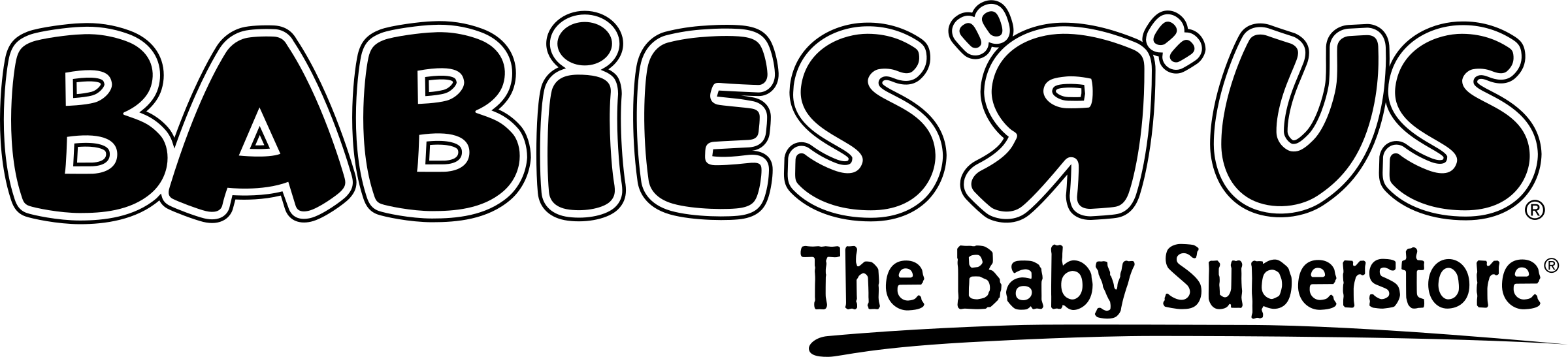 Babies R Us Logo Png Transparent - Toys "r" Us (2400x547), Png Download