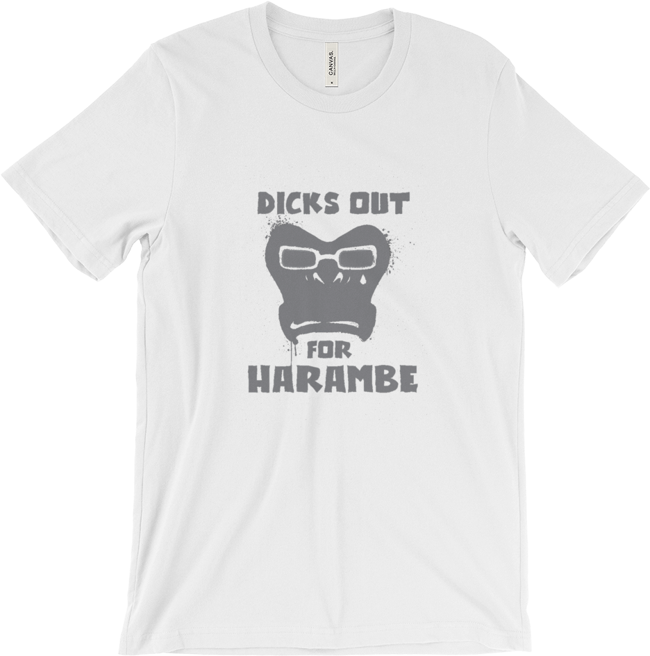 Dicks Out For Harambe - Shirt (1000x1000), Png Download