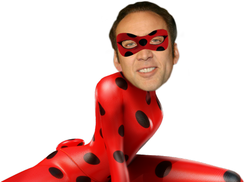 The New Ladybug, You Will Never Guess Who It Is - Nick Cage On Halloween (540x381), Png Download