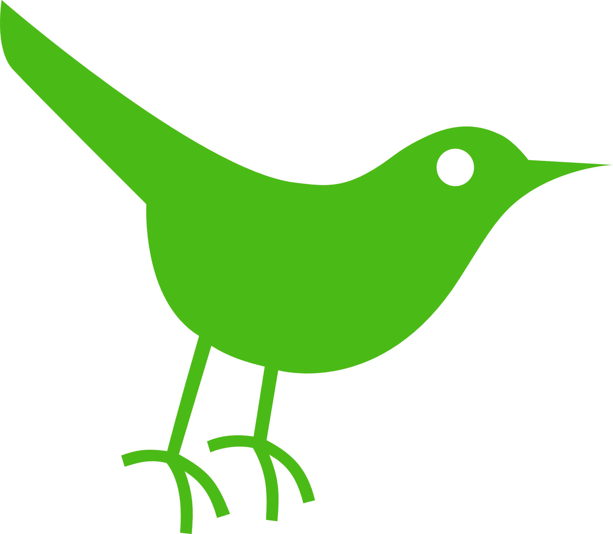 Twitter Bird Tweet Tweet 59 1969px 65 - Twitter Bird Icon (1969x1717), Png Download