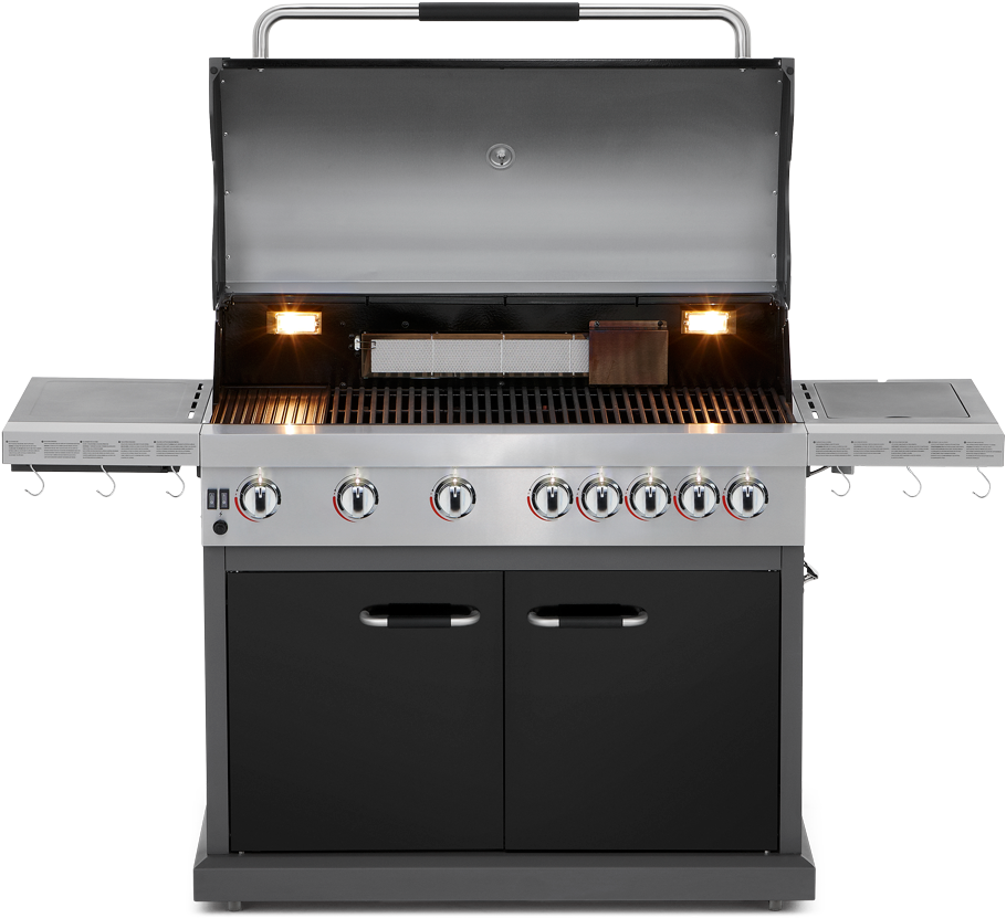 Jamie Oliver Pro 6 Deluxe Bbq Gasgrill Farbe: Schwarz (960x917), Png Download