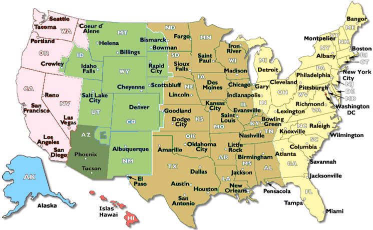 Mapa De Estados Unidos 2018 (745x460), Png Download