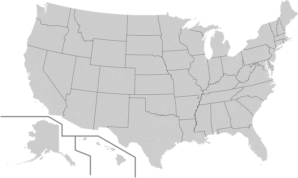 Estados Unidos Mapa Png - Us Congressional District By Party (960x575), Png Download