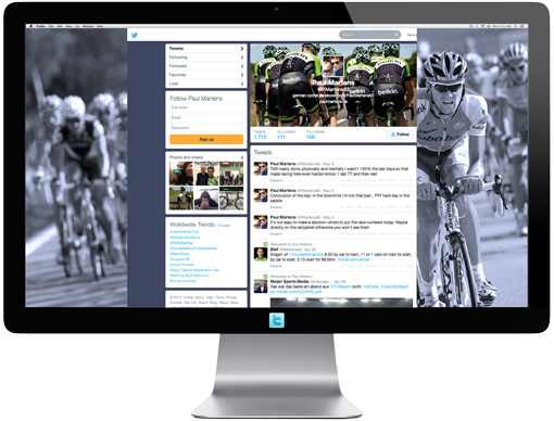 Follow Me On Twitter And Facebook - Belkin Pro Cycling Team Armband For Iphone 5/5s/5c, (510x388), Png Download