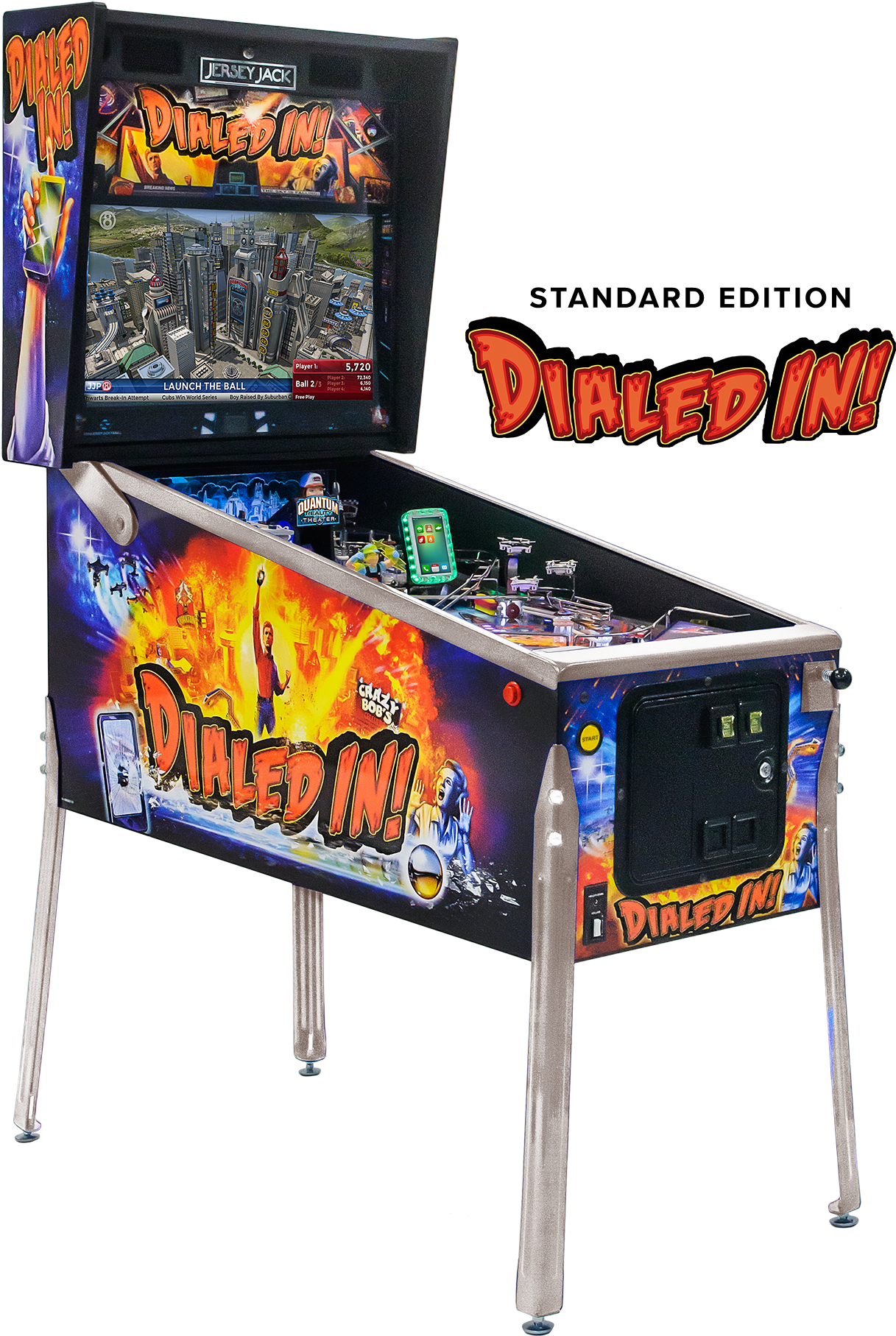 Dialed In Pinball Machine * - Dialed In Limited Edition (1296x1901), Png Download