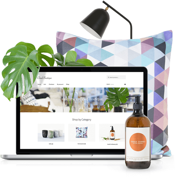 Woocommerce On Laptop With Products - Vend (569x586), Png Download