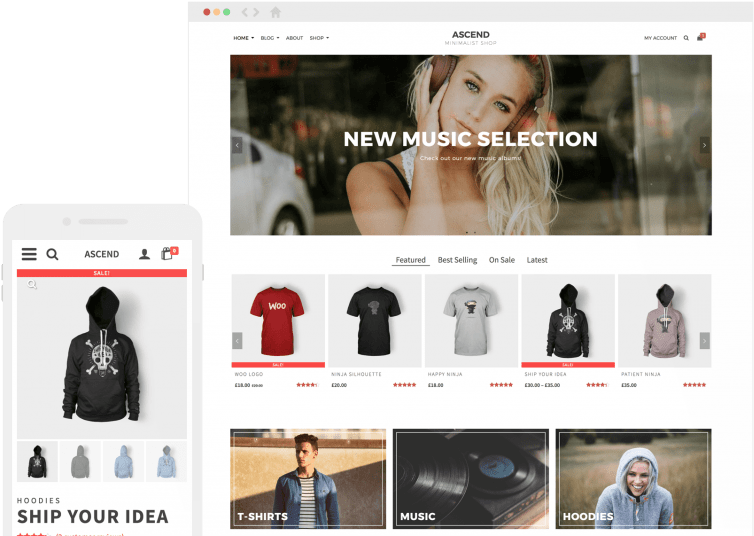 Designed For Woocommerce - Web Design (768x547), Png Download