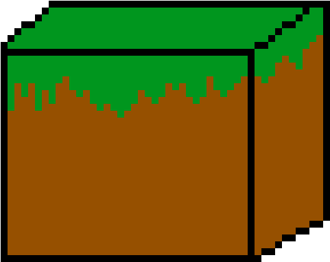 Minecraft Grass - Easy Melty Beads Dinosaur (750x500), Png Download
