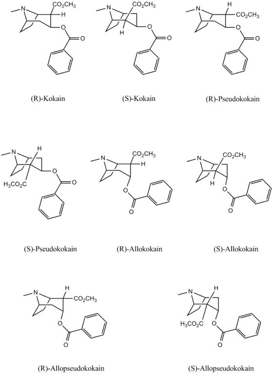 Stereoisomeres Cocain - Cocaine (560x768), Png Download
