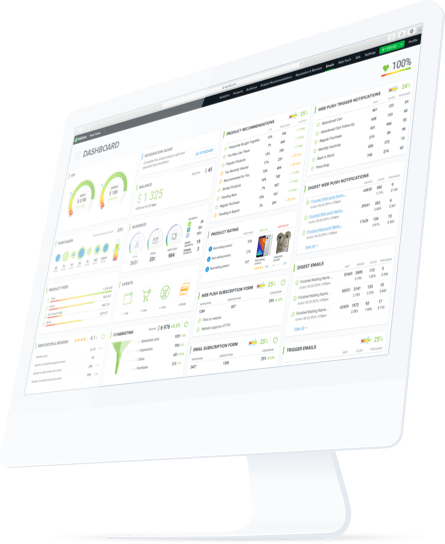 Dashboard Desktop Right - E-commerce (445x544), Png Download