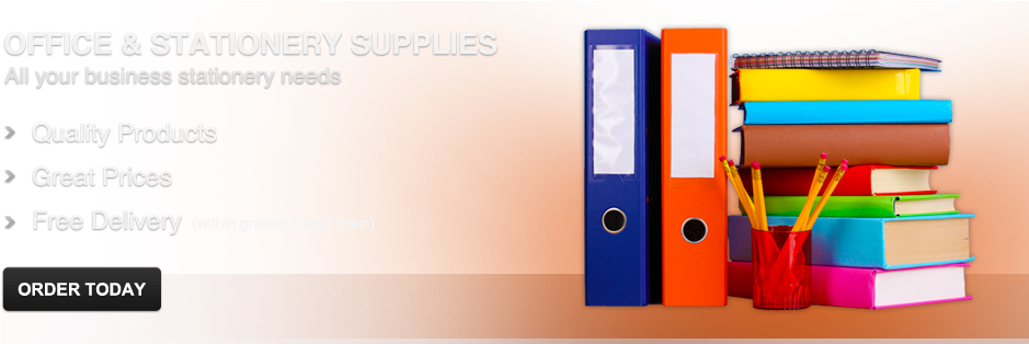 Office Stationery Supplies (940x320), Png Download