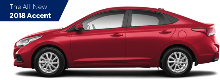 Passenger Cars - Hyundai Accent Sedan 2018 (750x260), Png Download