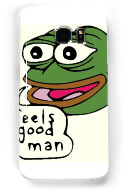 "feels Good Man Pepe" Samsung Galaxy Cases & Skins - Feels Good Pepe (500x700), Png Download