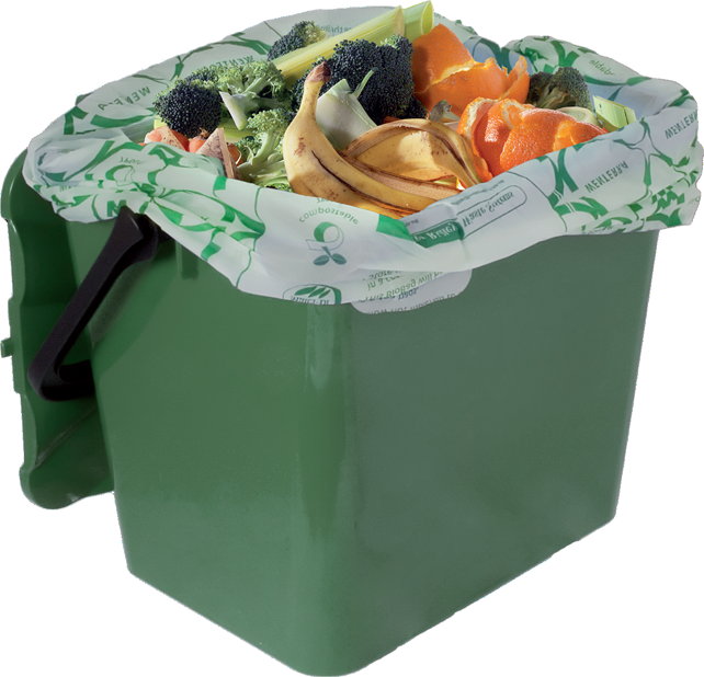 Garden Waste Can Collected In An Optional, Chargeable - Food Waste In Bins (642x618), Png Download