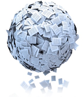 Number Crunch Analytics Big Data Paper Ball Document - Special Libraries As Knowledge Management Centres (482x365), Png Download