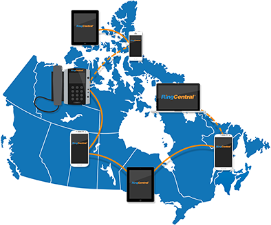 Key Features Of A Ringcentral Phone System - Map Of Canada In French (394x328), Png Download