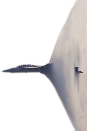 Depiction Of A Jet Breaking The Sound Barrier - Breaking The Sound Barrier Png (342x511), Png Download